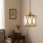 Black White Stained Glass Pendant Light - product view 6