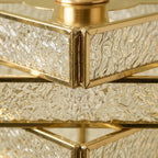 Gold Textured Glass Pendant Light - product view 3