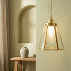 Clear Glass Geometric Pendant Light - product view 5