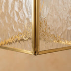 Geometric Textured Glass Square Kitchen Island Pendant Light - product view 3