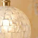 Capiz Shell Globe Pendant Light - product view 2