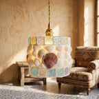 Seashell Mosaic Pendant Light - product view 3