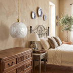 Capiz Shell Globe Pendant Light - product view 10