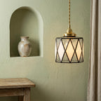 Black White Stained Glass Pendant Light - product view 4