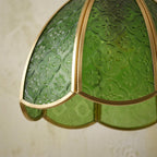 Green Textured Glass Pendant Light - product view 3