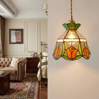 Stained Glass Tulip Pendant Light - product view 7