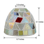 Iridescent Mosaic Glass Pendant Light - product view 8