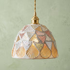 Mosaic Shell Pendant Light by AuroraeGlass