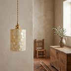 Mother of Pearl Mosaic Pendant Light - product view 9