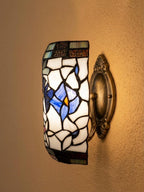 Cream Floral Stained Glass Pendant Light - product view 6