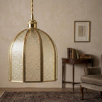 Textured Glass Dome Pendant Light - product view 10
