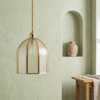 Textured Glass Dome Pendant Light - product view 5