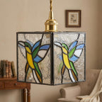 Hummingbird Stained Glass Pendant Light - product view 9