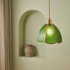 Green Textured Glass Pendant Light - product view 6