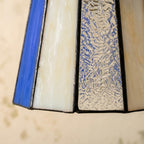 Blue Cream Stained Glass Pendant Light - product view 2