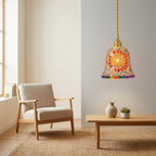 Mosaic Glass Bohemian Sunburst Pendant Light - product view 6