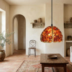 Red Agate Mosaic Glass Pendant Light - product view 6