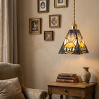 Stained Glass Cat Pendant Light - product view 8