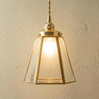 Clear Glass Geometric Pendant Light by AuroraeGlass