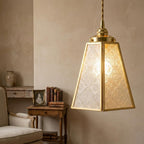 Gold Patterned Glass Pendant Light - product view 7