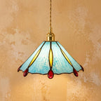Blue Stained Glass Lamp Shade - product view 7
