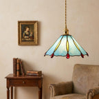 Blue Stained Glass Lamp Shade - product view 9