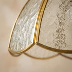 Textured Glass Scalloped Dome Pendant Light - product view 2