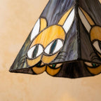 Stained Glass Cat Pendant Light - product view 3