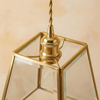 Clear Glass Geometric Pendant Light - product view 4