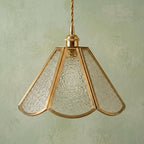 Clear Textured Glass Pendant Light - product view 5