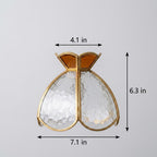 Butterfly Stained Glass Amber Pendant Light - product view 10