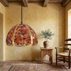 Red Agate Mosaic Glass Pendant Light - product view 7