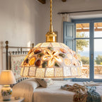 Seashell Mosaic Glass Pendant Light - product view 4