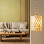 Mother of Pearl Mosaic Pendant Light - product view 4