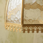 Clear Textured Glass Dome Pendant Light - product view 2