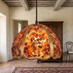 Red Agate Mosaic Glass Pendant Light - product view 5