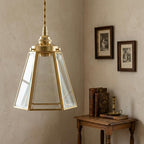 Clear Glass Geometric Pendant Light - product view 8