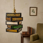 Geometric Stained Glass Art Deco Colorful Pendant Light - product view 8