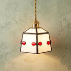 Small Stained Glass Pendant Light by AuroraeGlass