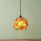 Mosaic Glass Bohemian Eclectic Pendant Light - product view 2