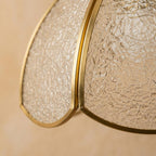 Textured Glass Flower Pendant Light - product view 2
