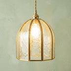 Dome Stained Glass Pendant Light by AuroraeGlass