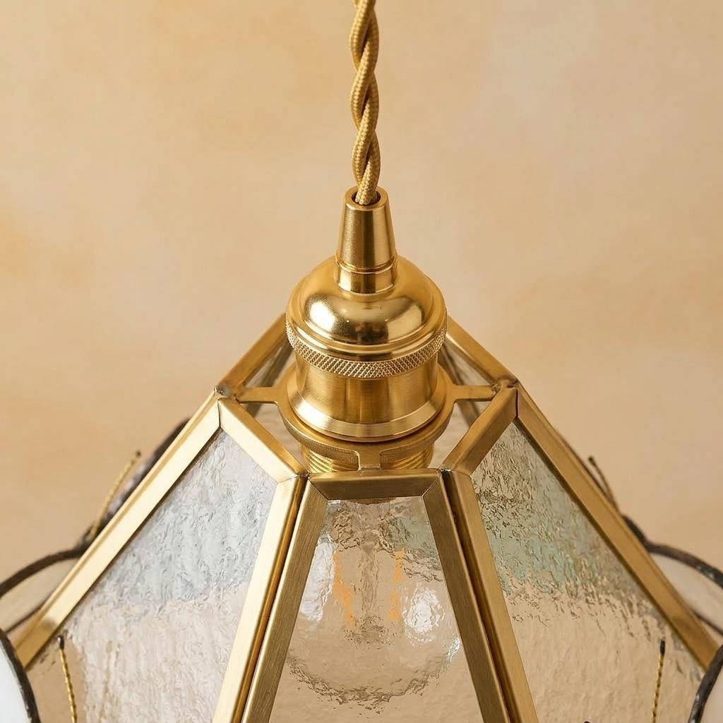 Butterfly Stained Glass Pendant Light Shade, Handmade Iridescent Glass Lamp Shade, Small Tiffany Style Hanging Lamp Shade, Cottagecore Decor