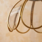 Clear Glass Flower Pendant Light Shade - product view 2