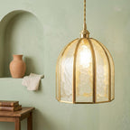 Dome Stained Glass Pendant Light - product view 7