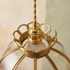 Clear Glass Flower Pendant Light Shade - product view 3