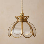 Clear Glass Flower Pendant Light Shade - product view 10