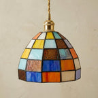 Colorful Stained Glass Dome Pendant Light - product view 5