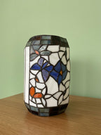 Cream Floral Stained Glass Pendant Light - product view 10
