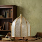 Textured Glass Dome Pendant Light - product view 7